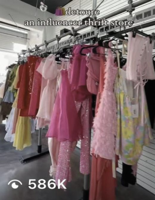 Influencer thrift store